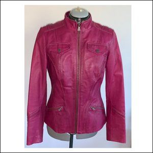 Danier Leather - Pink Leather Jacket